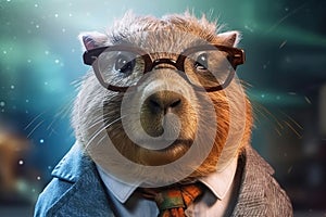 Portrait of a Capibara, Generative AI