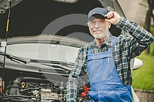 Portrait of car mechanic