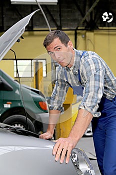 Portrait of car repairer