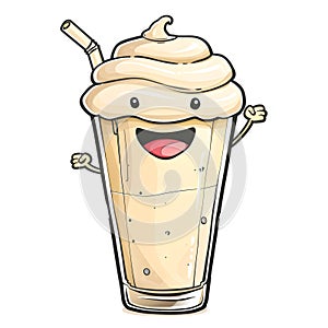 Portrait of a Cartoon Milkshake