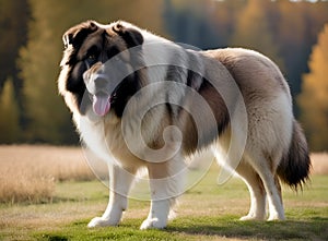 Portrait of the Caucasian shepherd dog