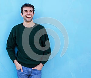 Portrait of a charming young man smiling