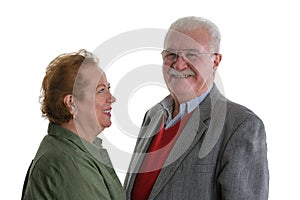 Portrait of cheerful senior couple