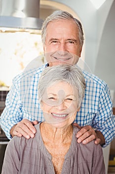 Portrait of cheerful senior couple