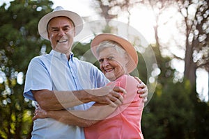 Portrait of cheerful senior couple