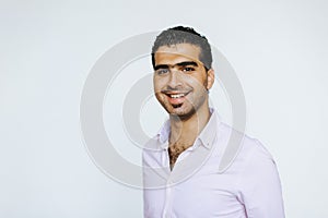 Portrait of cheerful Syrian man