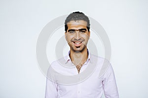 Portrait of cheerful Syrian man