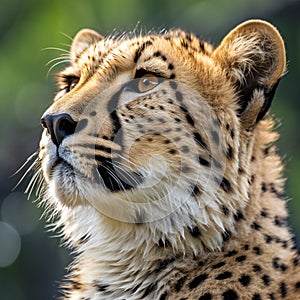 Portrait of a cheetah in the Kruger National Park, South Africa