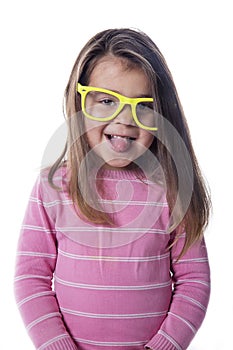 Portrait child with glasses