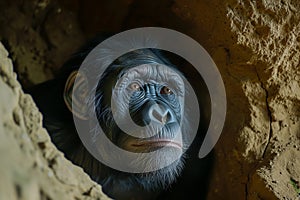 Primordial Habitat Australopithecus photo