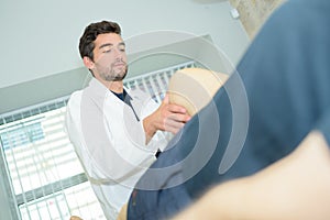 Portrait chiropractor in surgery