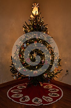 Portrait of a Christmas tree