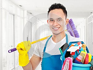 Cleaning service in the office