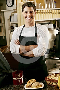 Portrait Of Coffee Shop Owner