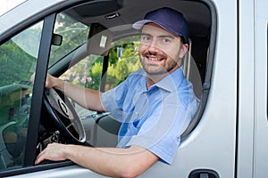 Portrait of confidence express courier