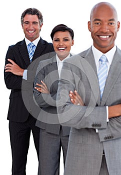 Portrait of confident business team