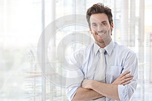 Portrait of confident businessman photo