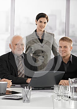 Portrait of confident businessteam