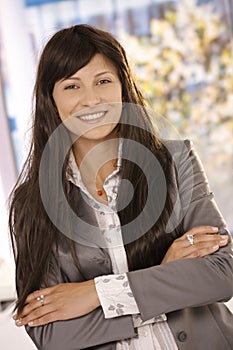 Portrait of confident businesswoman