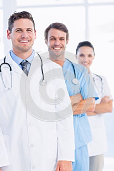 Portrait of confident happy group of doctors