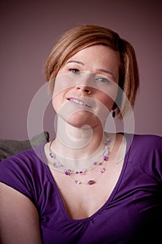 Portrait of a confident, young caucasian woman