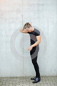 Portrait of confident young man