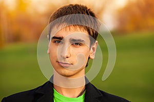 Portrait of confident young man