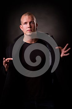 Portrait of a cool handsome guy