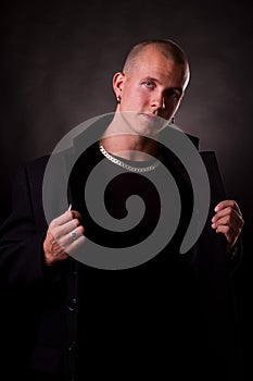 Portrait of a cool handsome guy