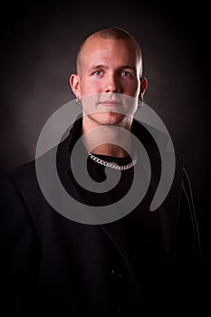 Portrait of a cool handsome guy