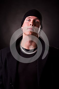 Portrait of a cool handsome guy