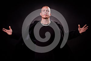 Portrait of a cool handsome guy