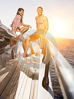 Portrait of Couple on a Boat