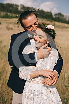 Portrait couples, tenderness love nature