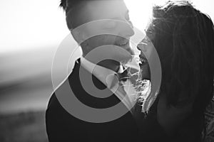 Portrait couples, tenderness love nature