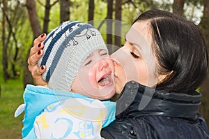 Portrait of a crying child