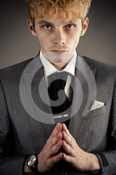 Portrait of a cunning boss