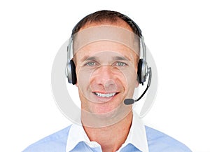 Portrait of a Customer service agent
