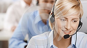 Portrait of customer service operator