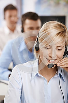 Portrait of customer service operator