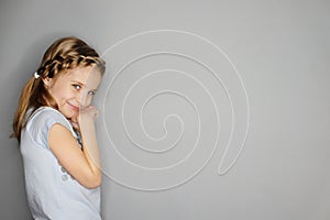 Portrait of cute adorable beautiful little girl