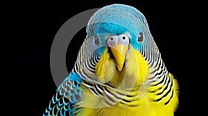 portrait of a cute budgie