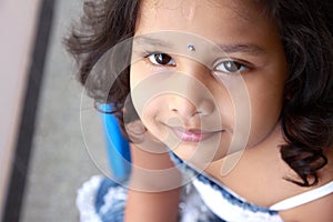 Portrait of Cute Indian little girl