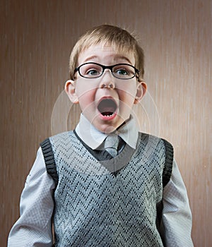 Portrait of cute little boy