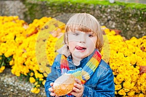 Portrait of a cute little boy