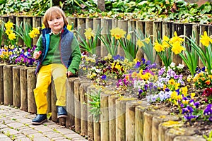 Portrait of a cute little boy