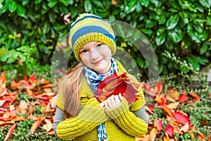 Portrait of a cute little girl