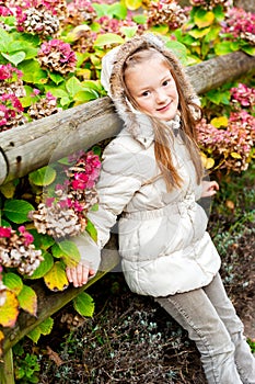 Portrait of a cute little girl