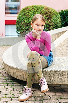 Portrait of a cute little girl