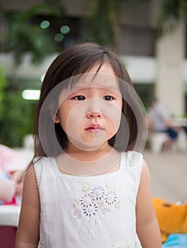 Portrait of a cute little girl